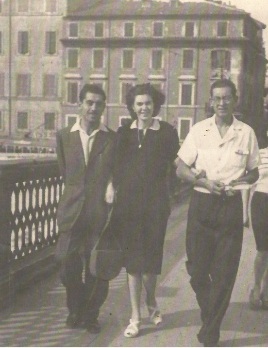 guardando da sinistra salvatore arcidiacono ofelia ed elio capriotti